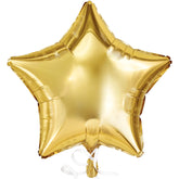 Gold Star Foil Balloon - 18-inch